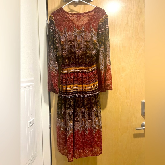 Fig and Flower Paisley Floral Boho Dress - Picture 2 of 10